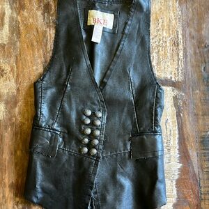 Cool faux leather vest
